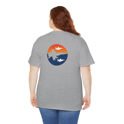 Blue Orange Fighter Jet Tee