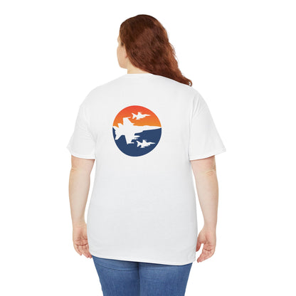 Blue Orange Fighter Jet Tee