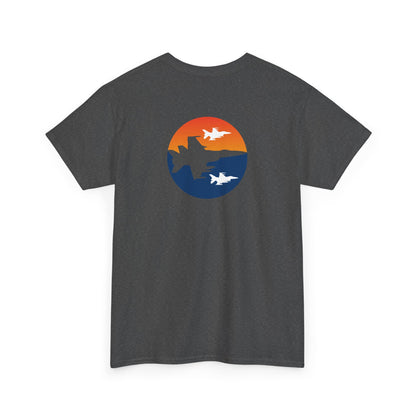 Blue Orange Fighter Jet Tee