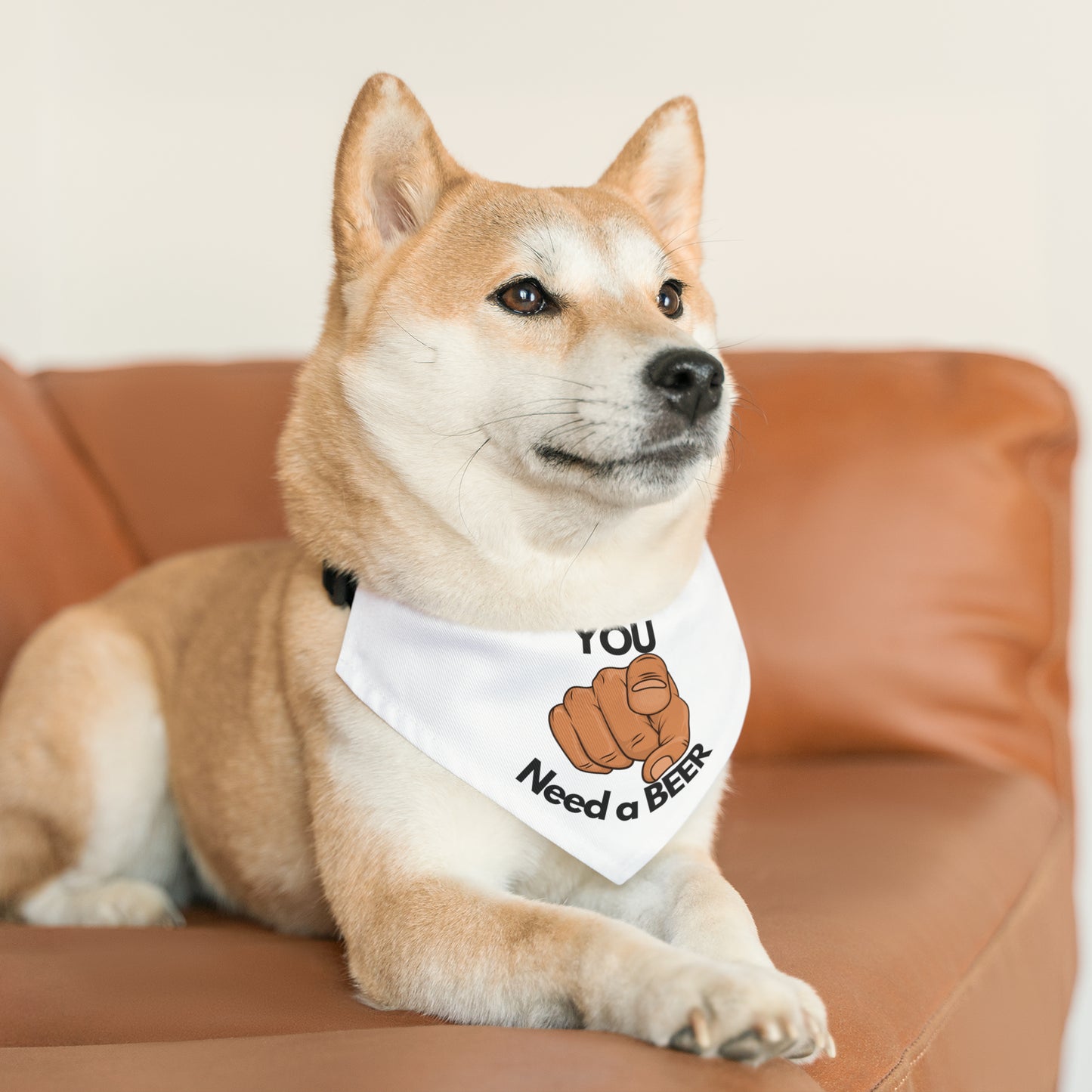 Pet Bandana Collar -Funny Beer