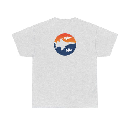 Blue Orange Fighter Jet Tee