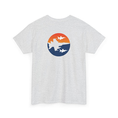 Blue Orange Fighter Jet Tee