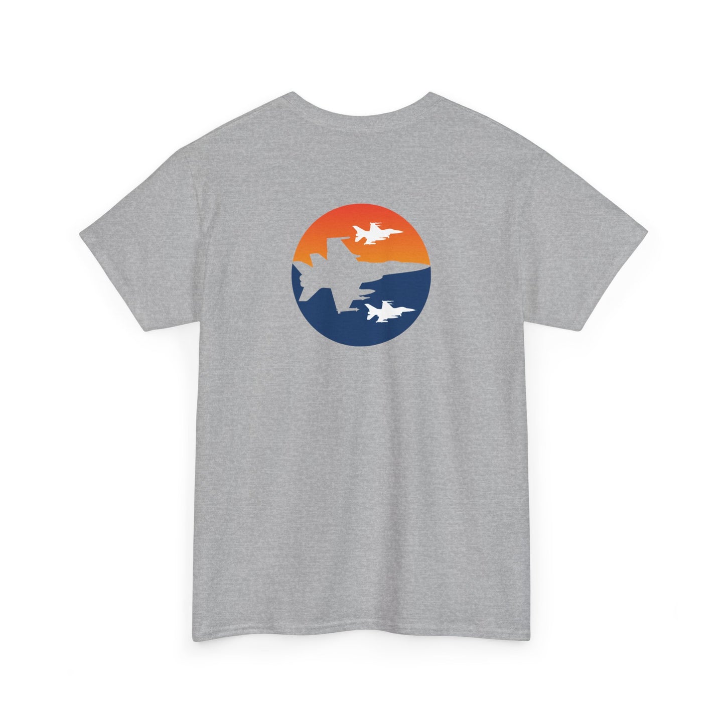 Blue Orange Fighter Jet Tee