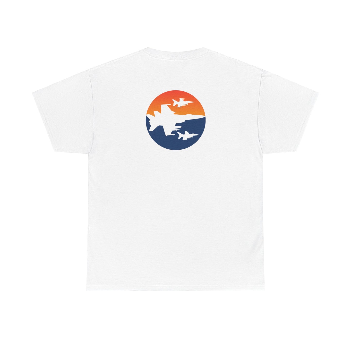 Blue Orange Fighter Jet Tee