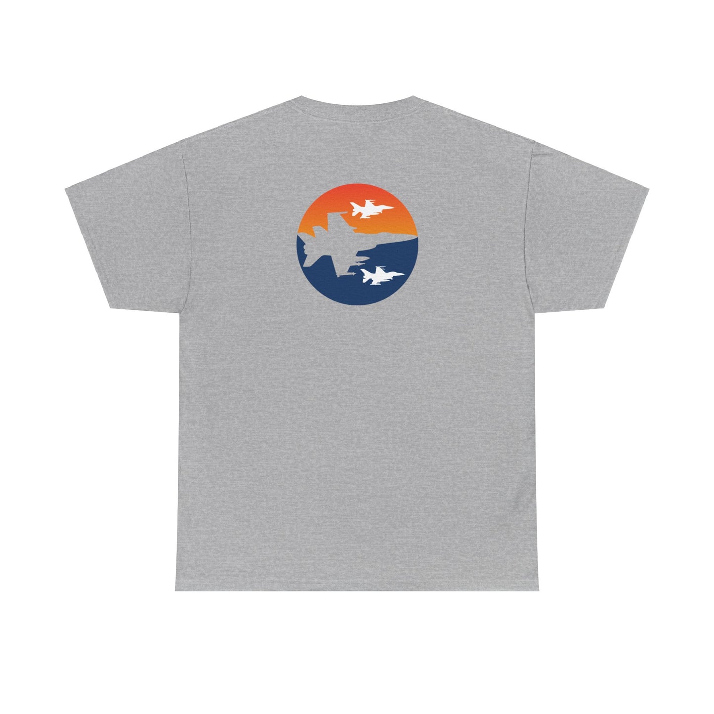 Blue Orange Fighter Jet Tee