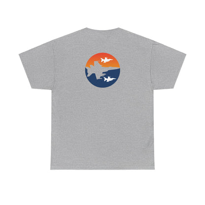 Blue Orange Fighter Jet Tee