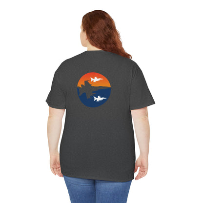 Blue Orange Fighter Jet Tee