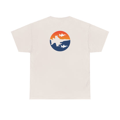 Blue Orange Fighter Jet Tee