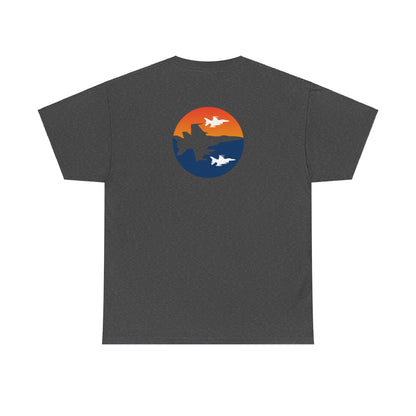 Blue Orange Fighter Jet Tee