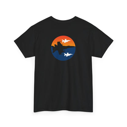 Blue Orange Fighter Jet Tee